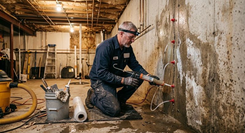 Basement Seepage Repair in Columbus, OH